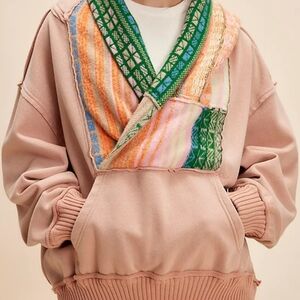 FREE PEOPLE February Sweatshirt Hoodie, NWT/NIB, XS (Oversized), Tuscany Brown